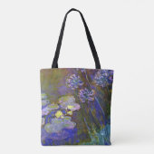 Claude Monet Water Lilies Agapanthus Tote Bag (Achterkant)