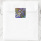 Claude Monet Water Lilies Agapanthus Vierkante Sticker (Tas)