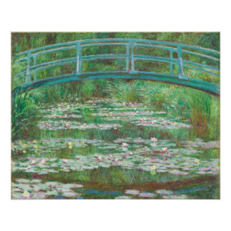 Claude Monet - Water Lilies and Japanese Bridge Perfect Poster