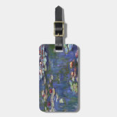 Claude Monet Water Lilies Bagagelabel (Voorkant verticaal)