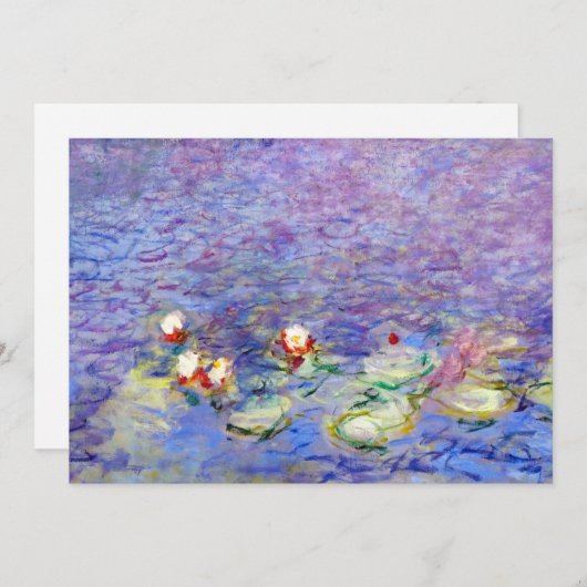 Claude Monet - Water Lilies Bedankkaart (Voorkant / Achterkant)
