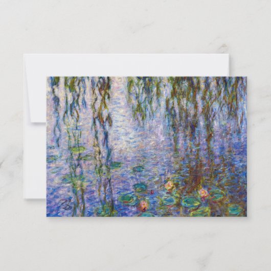 Claude Monet - Water Lilies Bedankkaart (Voorkant)