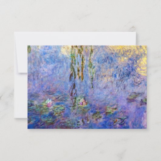 Claude Monet - Water Lilies Bedankkaart (Voorkant)