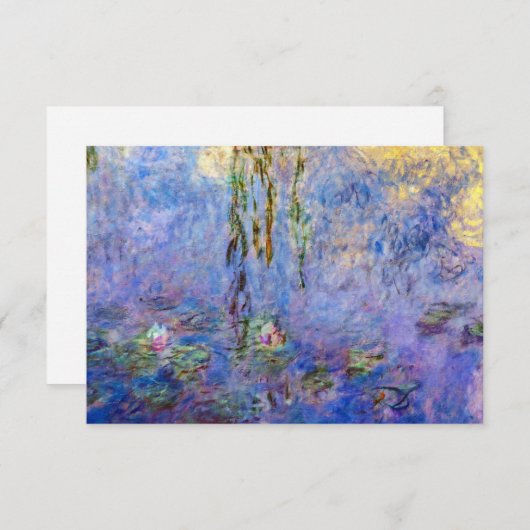 Claude Monet - Water Lilies Bedankkaart (Voorkant / Achterkant)