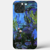 Claude Monet: Water-Lilies, blauw indigo Hoesje-Ma Case-Mate iPhone Case (Achterkant)