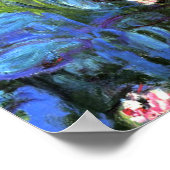 Claude Monet: Water-Lilies, blauwe indigo Poster (Hoek)