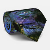 Claude Monet: Water-Lilies, blauwe indigo, Stropdas (Opgerold)