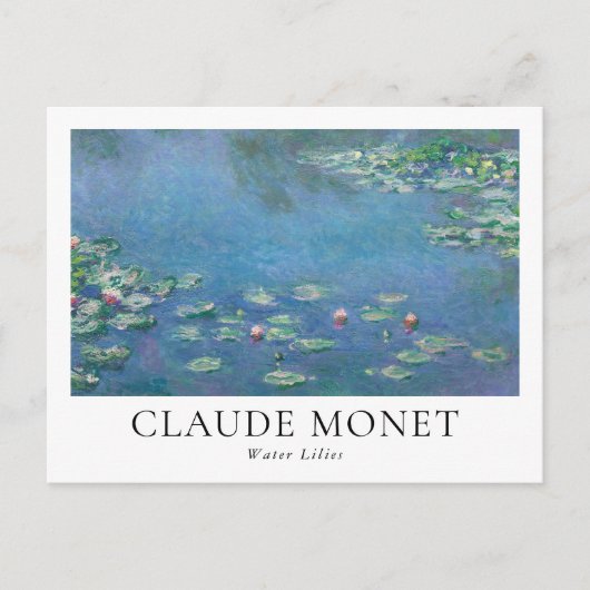 Claude Monet Water Lilies Briefkaart (Voorkant)