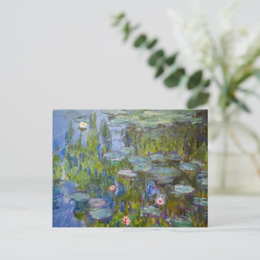 Claude Monet Water Lilies Briefkaart (Staand voorkant)