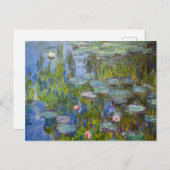 Claude Monet Water Lilies Briefkaart (Voorkant / Achterkant)