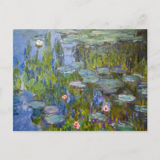 Claude Monet Water Lilies Briefkaart (Voorkant)