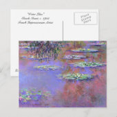 Claude Monet Water Lilies Briefkaart (Voorkant / Achterkant)