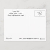 Claude Monet Water Lilies Briefkaart (Achterkant)