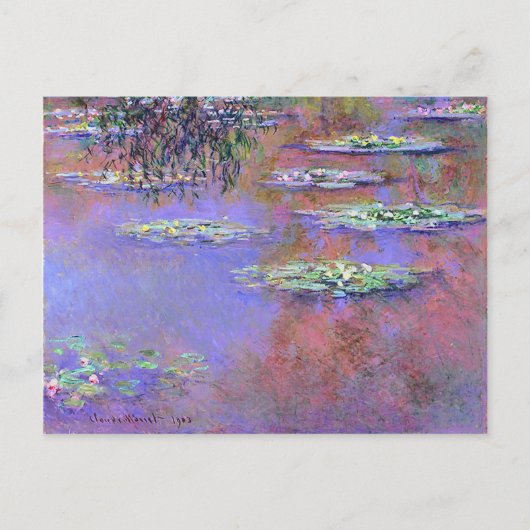 Claude Monet Water Lilies Briefkaart (Voorkant)