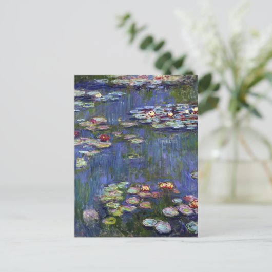 Claude Monet Water Lilies Briefkaart (Staand voorkant)