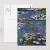 Claude Monet Water Lilies Briefkaart (Voorkant / Achterkant)