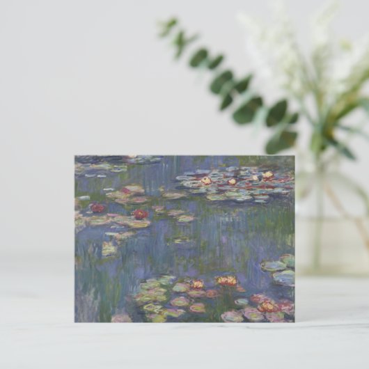 Claude Monet - Water Lilies Briefkaart (Staand voorkant)