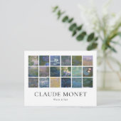 Claude Monet Water Lilies Briefkaart (Staand voorkant)