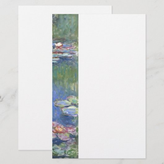 Claude Monet // Water Lilies Briefpapier (Voorkant / Achterkant)