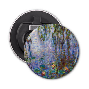 Claude Monet - Water Lilies Button Flesopener