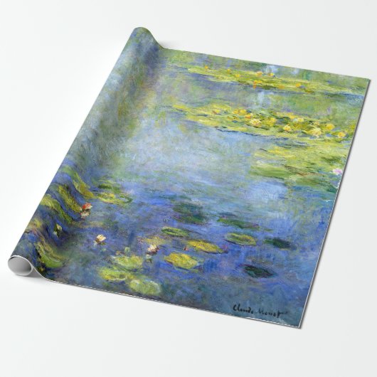 Claude Monet Water Lilies Cadeaupapier (Uitgerold)