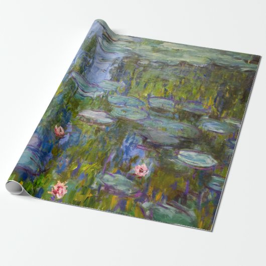 Claude Monet Water Lilies Cadeaupapier (Uitgerold)