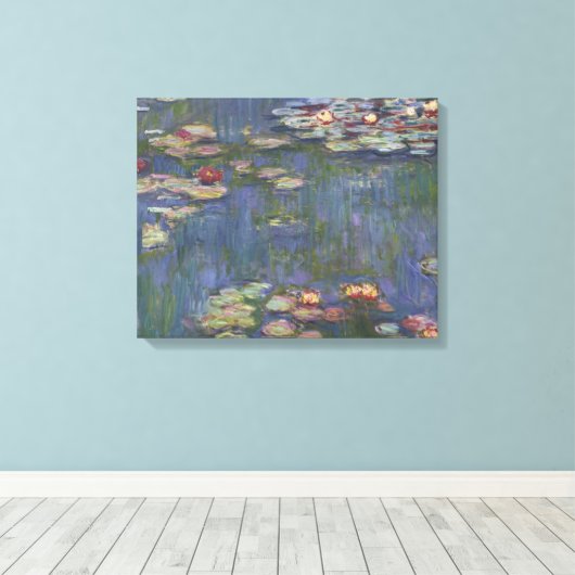 Claude Monet - Water Lilies Canvas Afdruk (Insitu (Houten vloer))