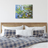 Claude Monet Water Lilies Canvas Afdruk (Insitu (Slaapkamer))