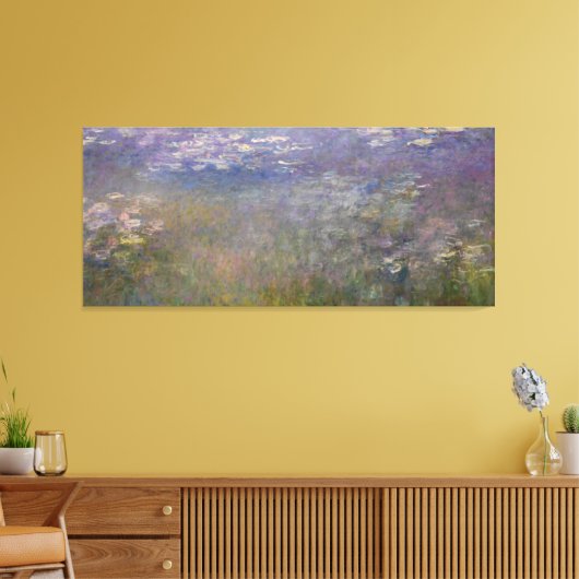 Claude Monet - Water Lilies Canvas Afdruk (Insitu (Woonkamer))