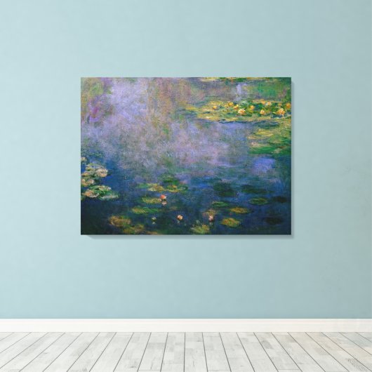 Claude Monet - Water Lilies Canvas Afdruk (Insitu (Houten vloer))