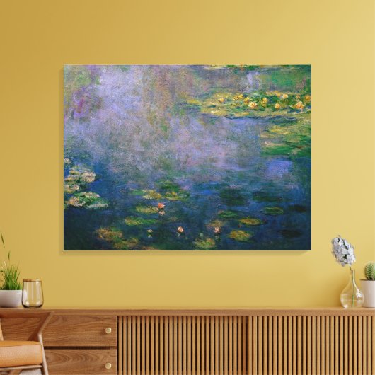 Claude Monet - Water Lilies Canvas Afdruk (Insitu (Woonkamer))