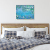 Claude Monet - Water Lilies Canvas Afdruk (Insitu (Slaapkamer))