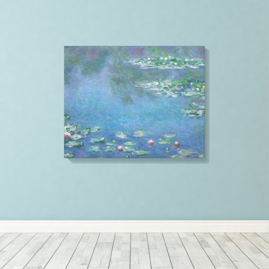 Claude Monet - Water Lilies Canvas Afdruk (Insitu (Houten vloer))