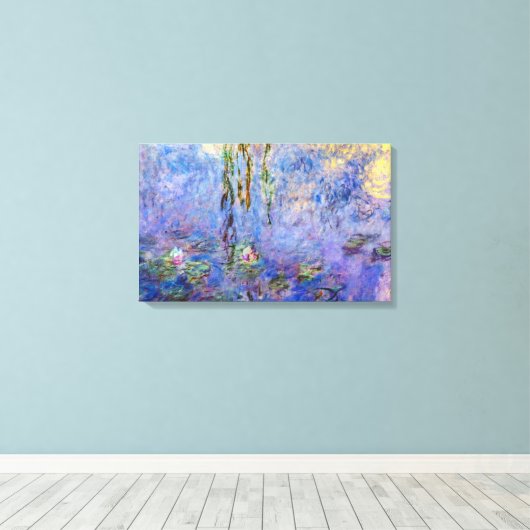 Claude Monet - Water Lilies Canvas Afdruk (Insitu (Houten vloer))