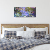 Claude Monet Water Lilies Canvas Afdruk (Insitu (Slaapkamer))