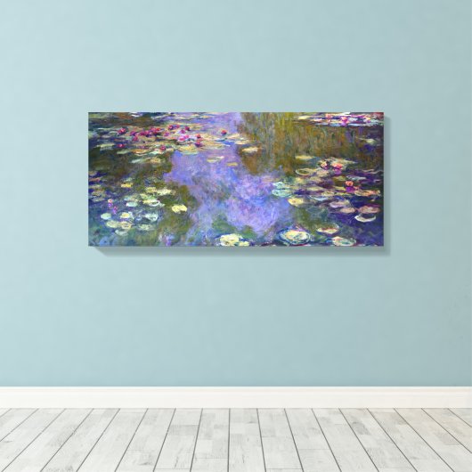 Claude Monet Water Lilies Canvas Afdruk (Insitu (Houten vloer))