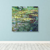Claude Monet Water Lilies Canvas Afdruk (Insitu (Houten vloer))