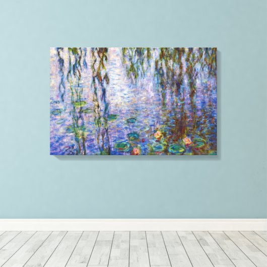Claude Monet - Water Lilies Canvas Afdruk (Insitu (Houten vloer))