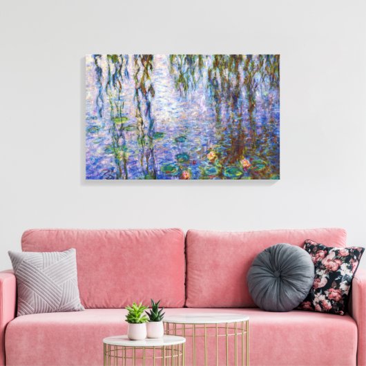 Claude Monet - Water Lilies Canvas Afdruk (Insitu (Woonkamer))