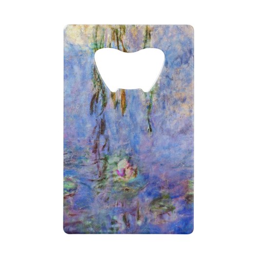Claude Monet - Water Lilies Creditkaart Flessenopener (Voorkant)
