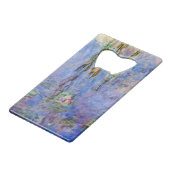 Claude Monet - Water Lilies Creditkaart Flessenopener (Achterkant Gekanteld)