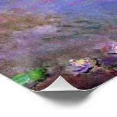 Claude Monet - Water-Lilies, De Wolken, Perfect Poster (Hoek)