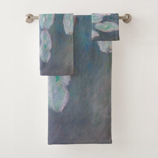 Claude Monet - Water Lilies, effect in de avond Bad Handdoek (Insitu)