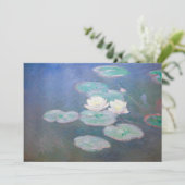 Claude Monet - Water Lilies, effect in de avond Bedankkaart (Staand voorkant)