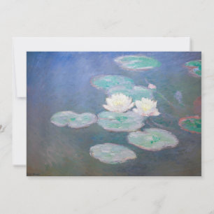 Claude Monet - Water Lilies, effect in de avond Bedankkaart