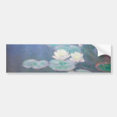 Claude Monet - Water Lilies, effect in de avond Bumpersticker (Voorkant)