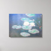 Claude Monet - Water Lilies, effect in de avond Canvas Afdruk (Voorkant)