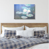 Claude Monet - Water Lilies, effect in de avond Canvas Afdruk (Insitu (Slaapkamer))