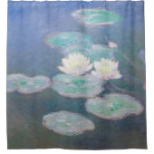 Claude Monet - Water Lilies, effect in de avond Douchegordijn (Voorkant)