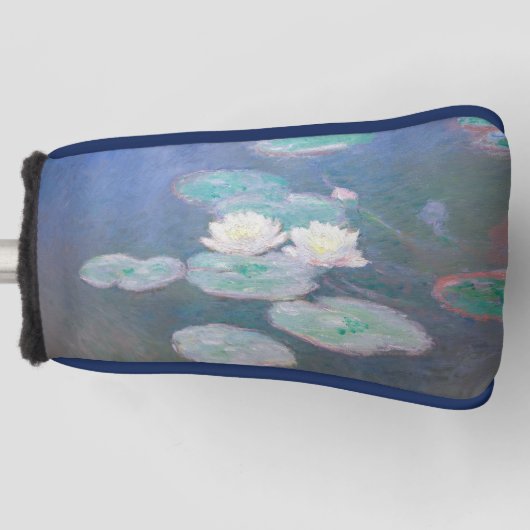 Claude Monet - Water Lilies, effect in de avond Golfheadcover (Voorkant)